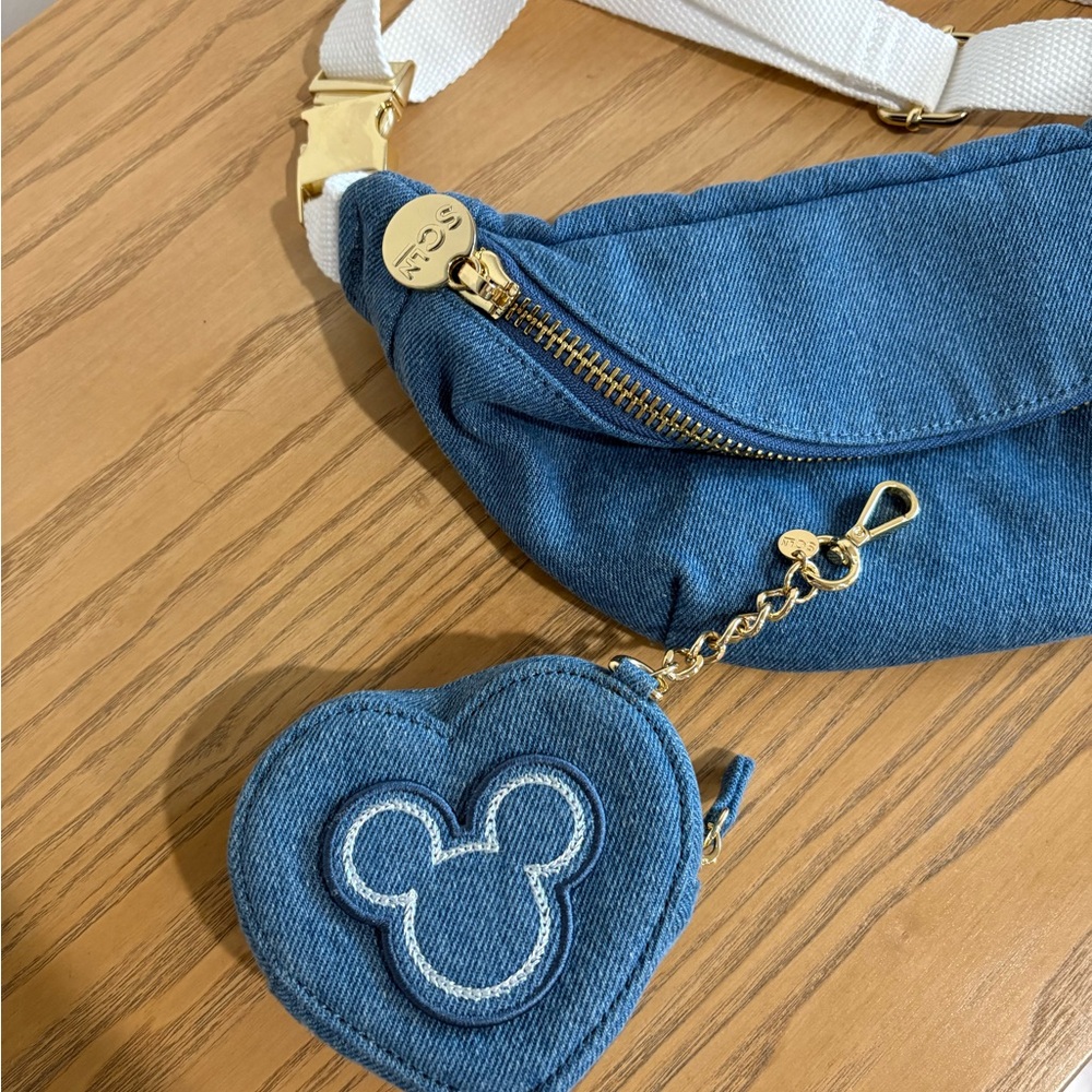 Stoney Clover Lane Denim Heart Bag Charm